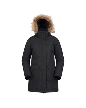 Mountain Warehouse Dames/Dames Tarka II Lang Gewatteerd Jasje (Zwart)