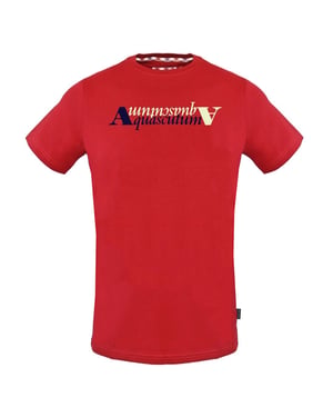 Aquascutum Reflection Logo rood T-shirt