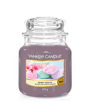 Yankee Candle Originele Medium Pot Geurkaars Berry Mochi, 411g