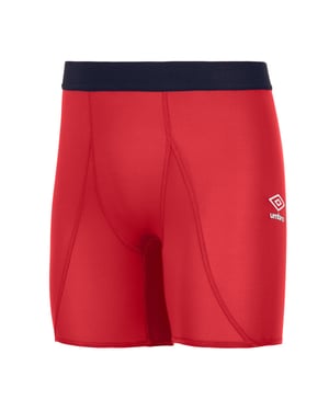 Umbro Heren Core Power Logo Base Layer Shorts (Vermiljoen)
