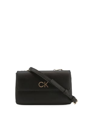 Calvin Klein Zwarte Polyester Dames Handtas