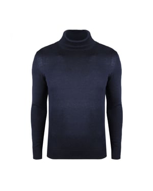 Xagon Man stoppen Turtleneck Mannen blauw