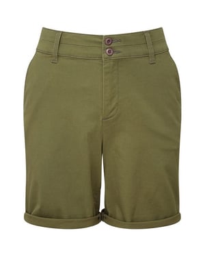 Asquith & Fox Dames/Dames Chino Lichtgewicht Shorts (Olijf)