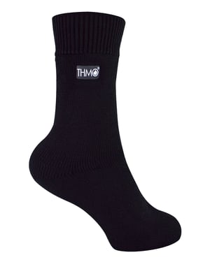 THMO - Thermisch gevoerde kindersokken voor de winter - Zwart