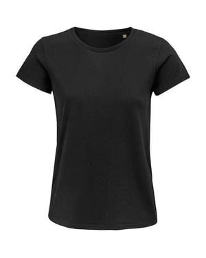 SOLS Dames/dames Crusader Organisch T-shirt (Diep zwart)