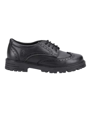 Hush Puppies Meisjes Maxine Leren Schoolschoenen (Zwart)