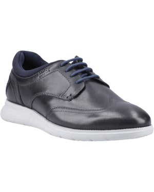 Pod Vantage Leer Heren Navy Veterschoenen