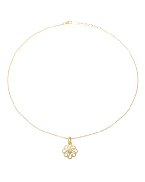 Orphelia Dames 925 Sterling Zilveren Ketting met Hanger - Goud ZH-6017/2