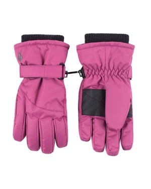 Meisjes Winter Fleece Gevoerde Thermische Ski Sneeuw Handschoenen - Roze