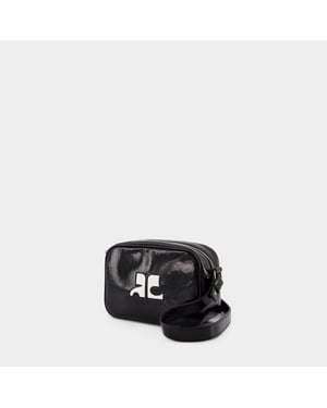Reedition Camera Schoudertas - Courreges - Leer - Zwart