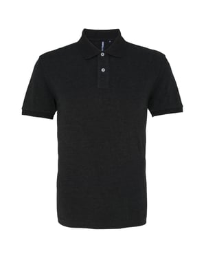 Asquith & Fox Heren Poloshirt met korte mouwen (Zwarte Heide)