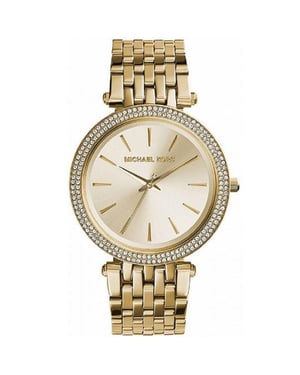 Michael Kors MK3430 Darci Crystal Gold Tone Stainless Steel dameshorloge