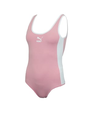Puma Womens Classics T7 Bodysuit Tanktop Roze 579931 44