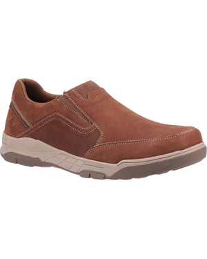 Hush Puppies Leren herenschoenen Fletcher (Tan)
