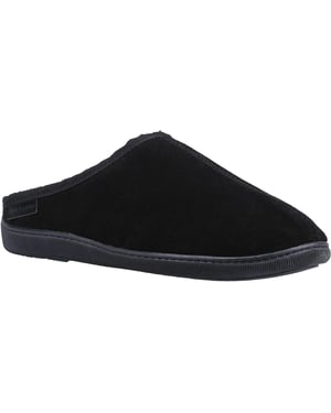 Hush Puppies Herenpantoffels Ashton Suède (Zwart)