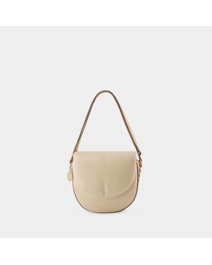 M Flap Puffy Alter Mat Tas - Stella Mccartney - Veganistisch leer - Beige