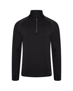Dare 2B Heren Fuser Core Stretch Half Zip Thermo Top (Zwart)