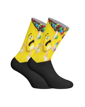 Lange uniseks sokken met elastische print