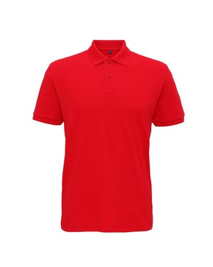 Asquith & Fox Heren Super Smooth Knit Polo Shirt (Kersenrood)