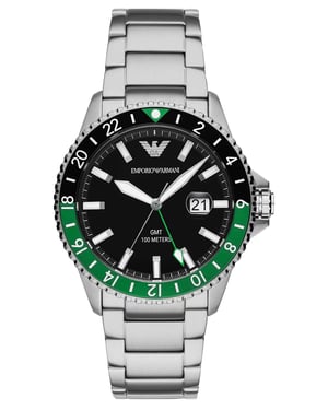 Emporio Armani Diver Heren Horloge Zilverkleurig AR11589