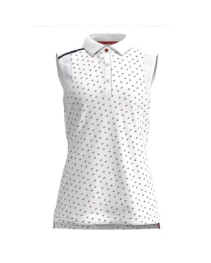 Forelson Dames/Dames Buckland Patroon Poloshirt (Wit)