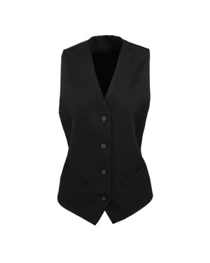 Premier Vrouwen/Dames Gevoerde Waistcoat (Zwart)