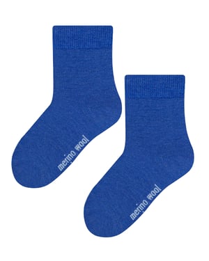 Sokken van Merinowol voor peuters | Steven | Warme dikke sokken voor de winter - Blauw