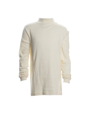 Unisex LPG700 t-shirt met lange mouwen en halve hals voor jongens en meisjes