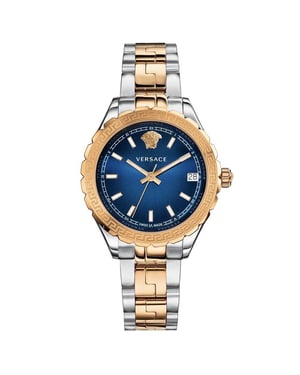 Versace V12060017 Hellenyium Quartz Blauw Wijzerplaat Dameshorloge