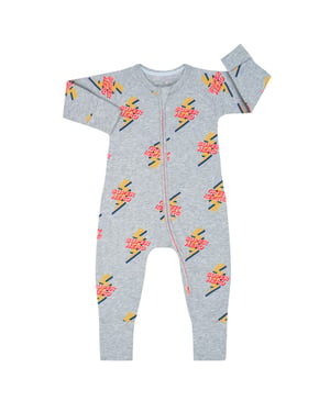 Romper met lange mouwen en rits D0A0G baby