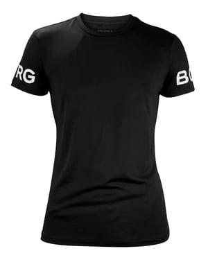 Björn Borg - Heren High Performance Korte Mouwen T-Shirt - Zwart