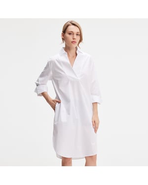 Minimalistisch katoenen shirtjurk