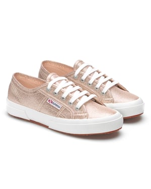 Superga Dames/Dames 2750 Lamew Metallic Trainers (Roze platina)