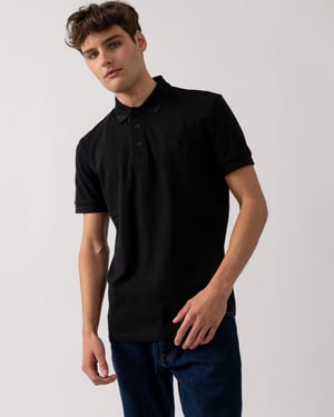 BOSS Green Paddy Heren Katoenen Piqué Polo met Contrasterend Logo