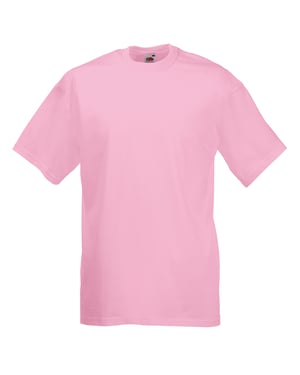 Fruit Of The Loom Heren Valueweight T-shirt met korte mouwen (Licht Roze)