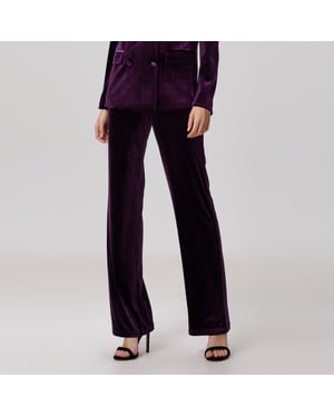 Rechte fluwelen pantalon