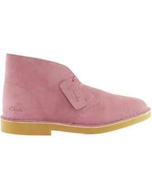 Clarks Originals Desert Dames Roze Laarzen