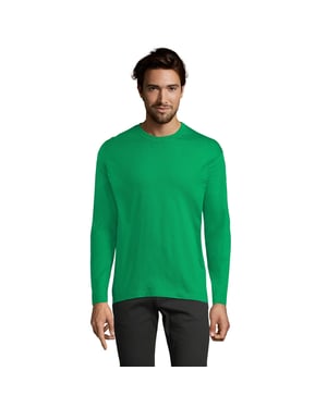 SOLS Heren Monarch T-shirt met lange mouwen (Kelly Groen)