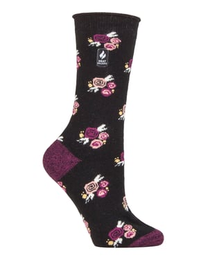 Heat Holders Dames Ultra Lite thermo geklede sokken - Zwart (Murcia)