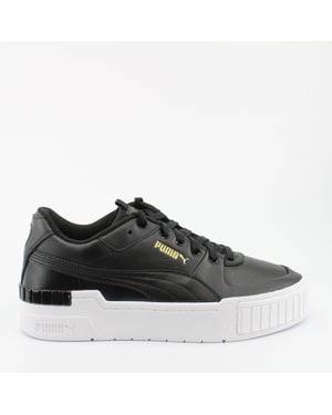 Puma Cali Sport Zwart Leer Vrouwentrainers 373871 02