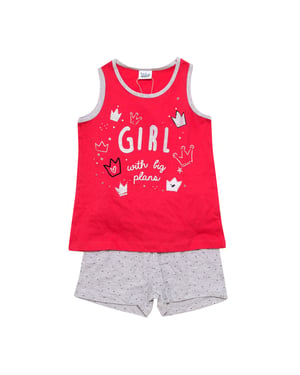 Zomerse pyjama met brede banden 22117071 meisje