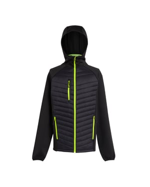 Regatta Heren Navigate Quilted Hybride Jas (Zwart/Lijkgroen)