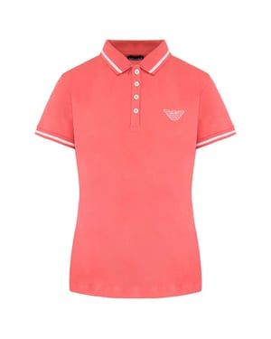 Emporio Armani Heren Perzik Poloshirt