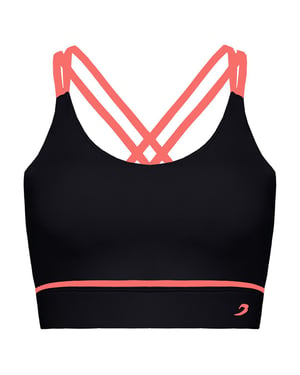 BoxRaw Valerie Vrouwen Zwarte Sportbeha