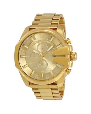 Diesel Mega Chief Heren Gouden Horloge DZ4360