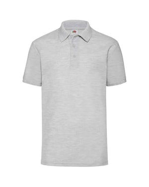 Fruit of the Loom Heren Piqué Polo Shirt (Heide Grijs)