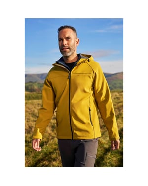 Mountain Warehouse Heren Exodus Waterdichte Soft Shell Jas (Zacht Geel)