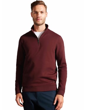 Ted Baker heren Sweat met halve rits - Antram