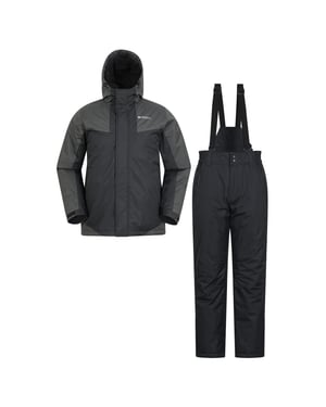 Mountain Warehouse Heren ski jas & broek (Zwart)