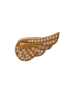 Nialaya Dames Heldere CZ Gouden 925 Zilveren Authentieke Ring